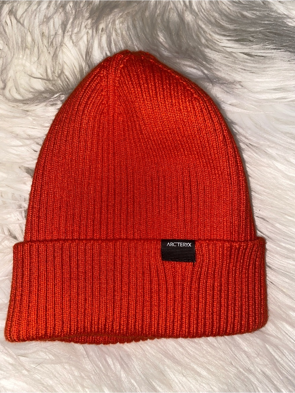 Arc'teryx Kids Bright Orange Ribbed Beanie